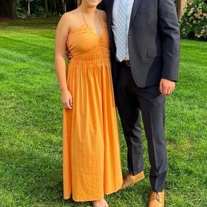 Hellomolly Orange Halter dress